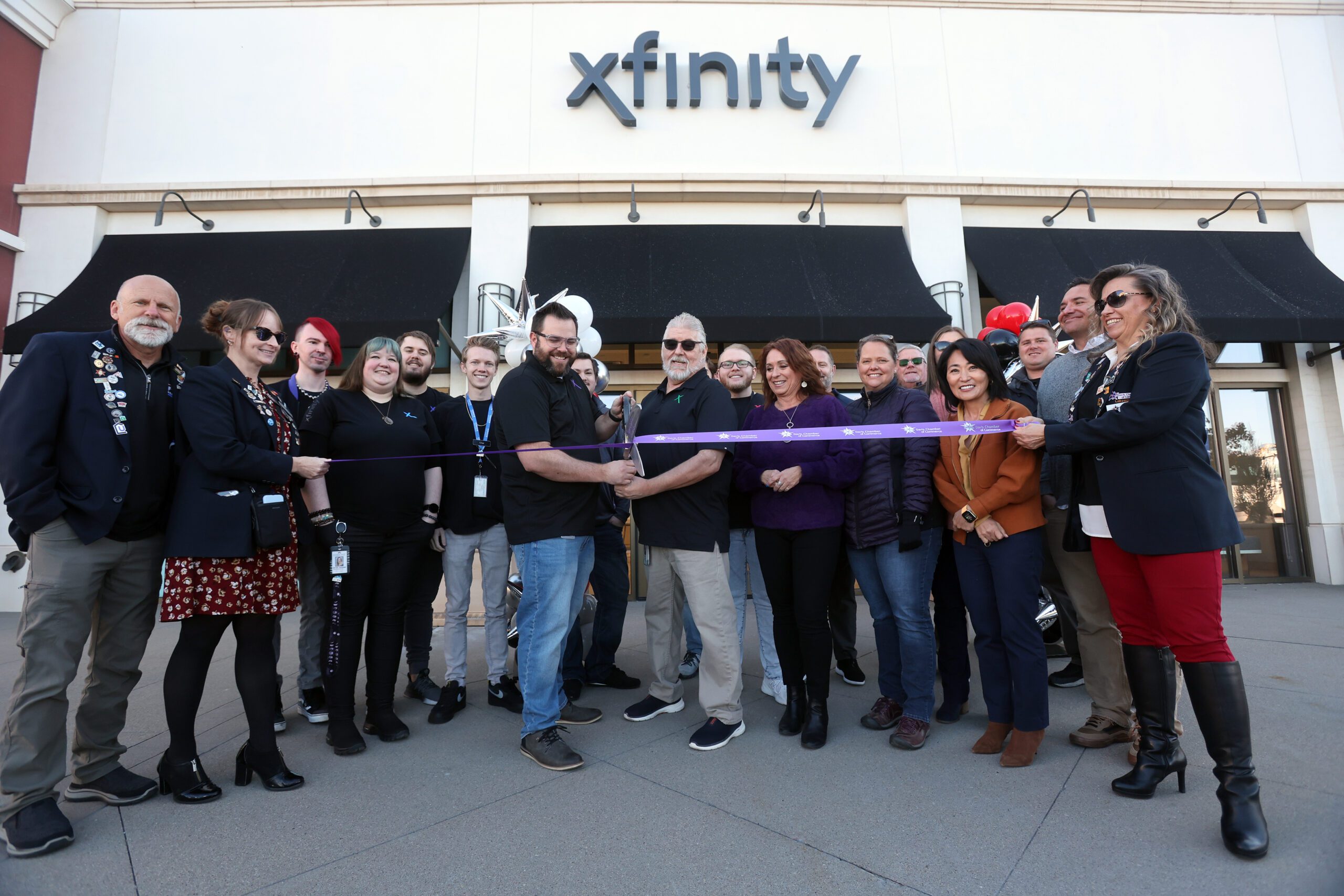 Photo from ribbon cutting event at the new Xfinity store in Farmington, Utah.