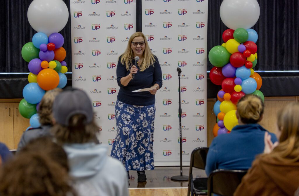 Pictured: Students and staff at the Utah Schools for the Deaf and Blind on Wed. April 10, 2024 in Salt Lake City.